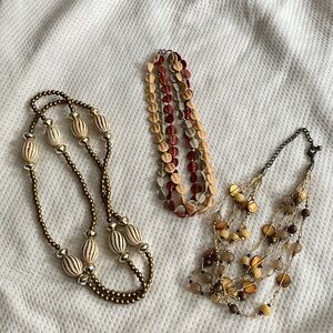 Elegant Multi-Strand of Acrylic Beaded Necklace